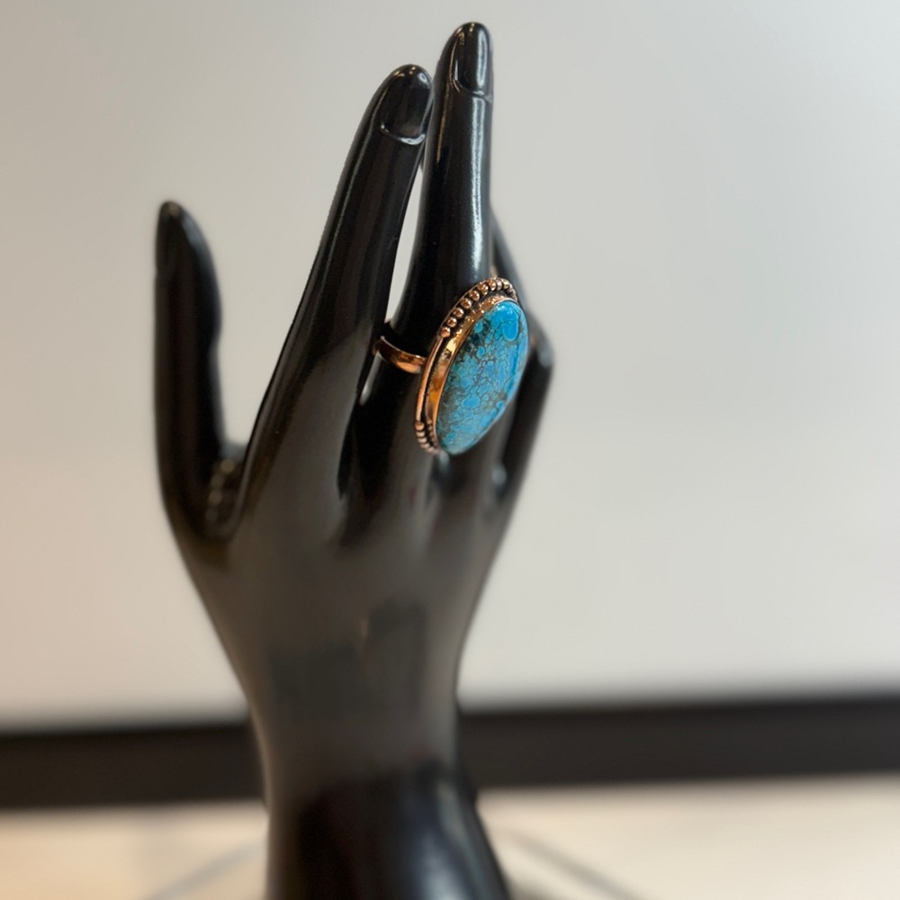 🆕 Big Turquoise in Copper Ring Size 8 - 🆕 - Picture 4 of 9